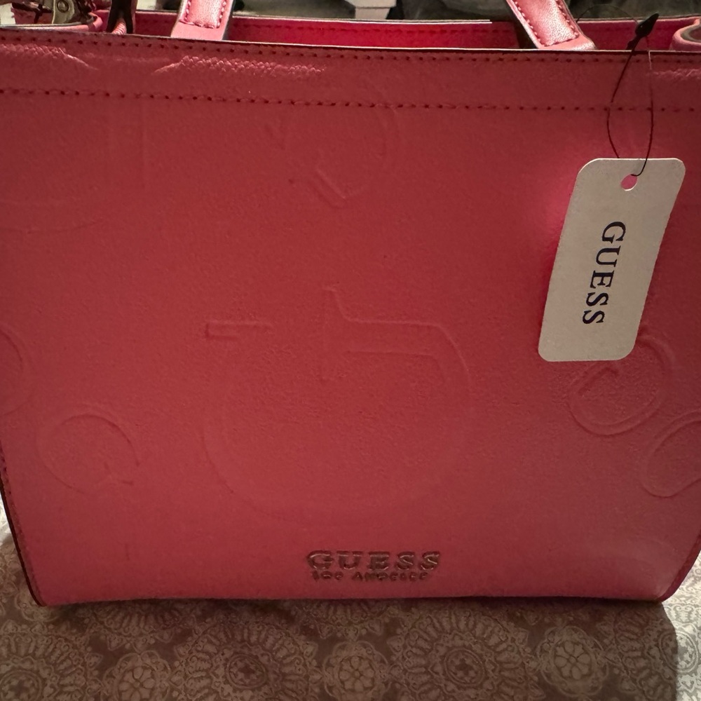 GUESS Vibrant Pink Tote Bag
